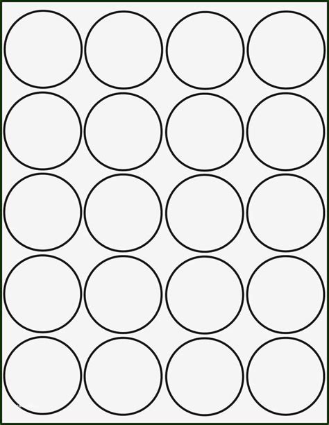 one inch circle labels